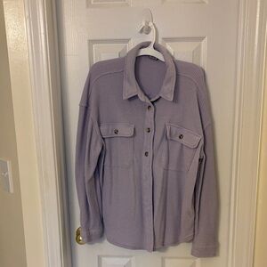 If It Were Me Lilac Textured Shirt